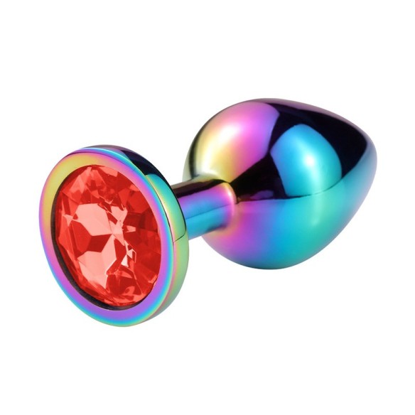 Plug Anal Acier Inoxydable – Arrondi, Tailles S/M/L - Strass