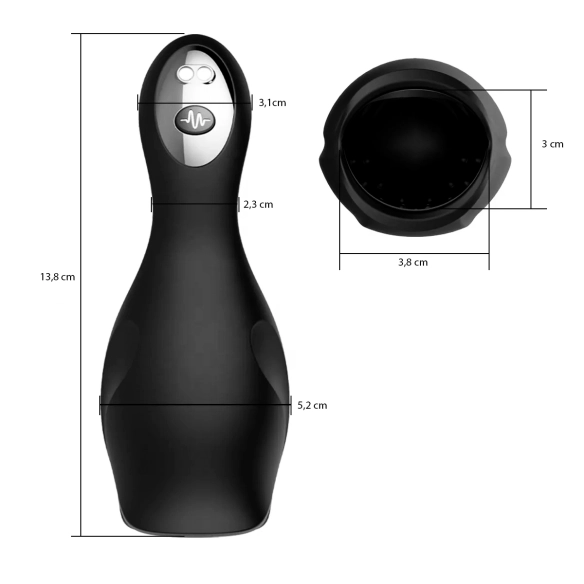 Arès – Masturbateur pour Homme Electronique, 10 Modes, USB