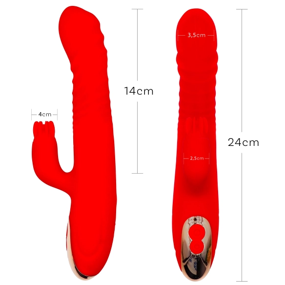 Zeus – Vibromasseur Rabbit Chauffant, Rotation Clitoridienne